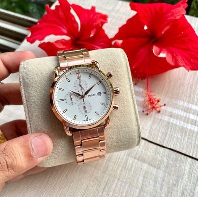 Fossil commuter shop rose gold