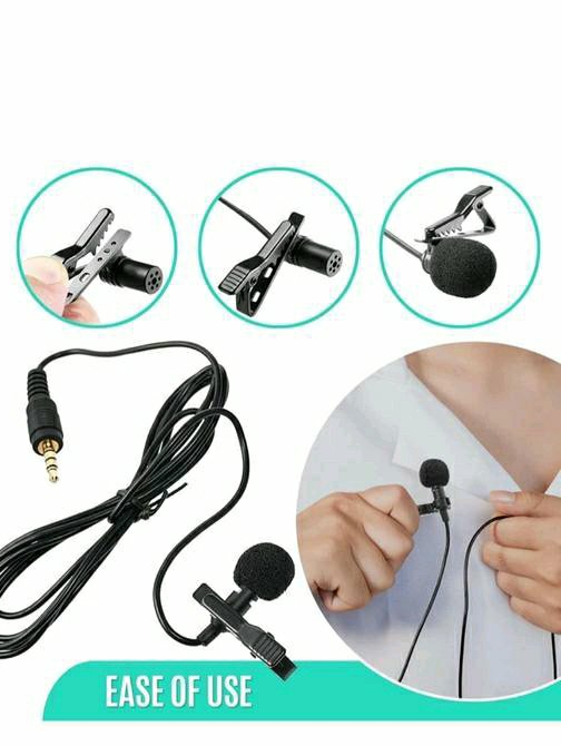 K-35 Wireless Collar Microphone Lapel Lavalier Omnidirectional Mic Plug and  Play Mike for Vlogging Interview Live Streaming  Compatible with BT