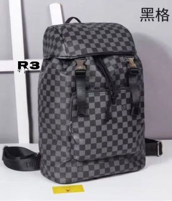 AUTHENTIC Men’s Louis Vuitton Zack Backpack Damier Graphite Canvas Black  Leather