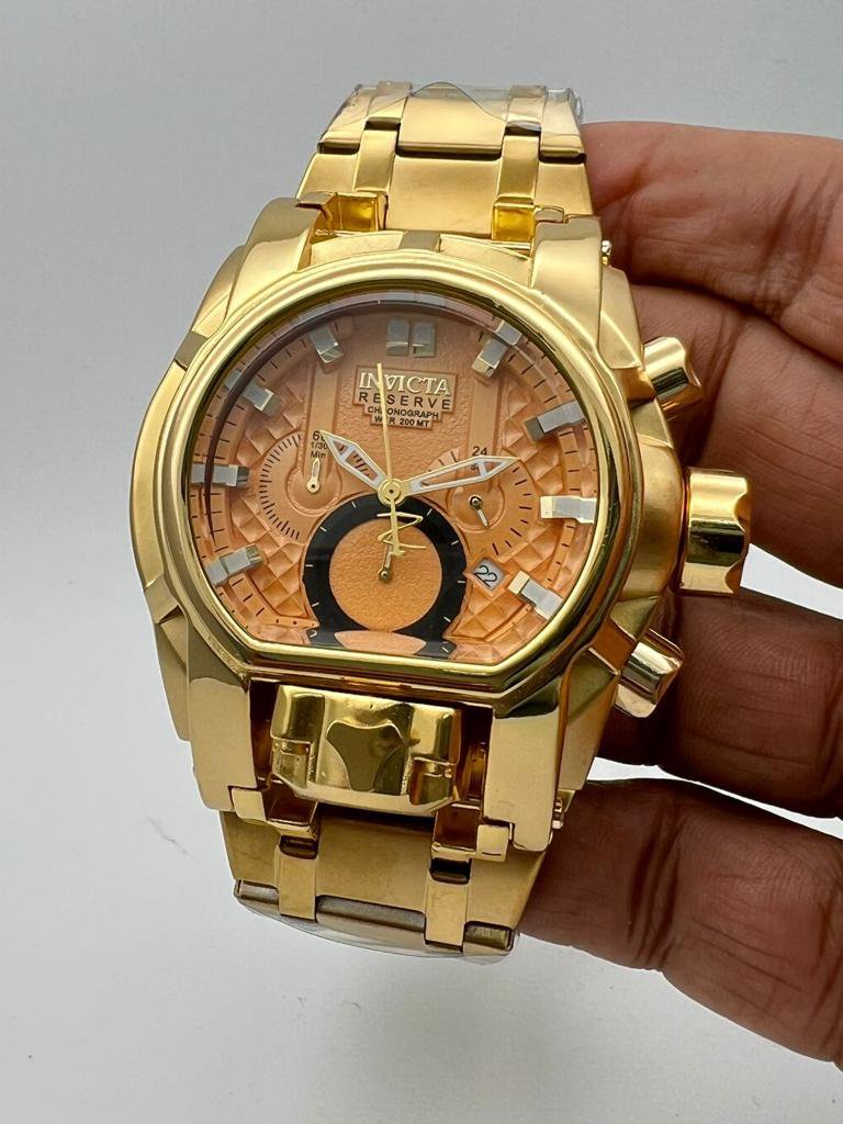 Invicta Golden Watch Luxury Gift Collection For Men gintaa