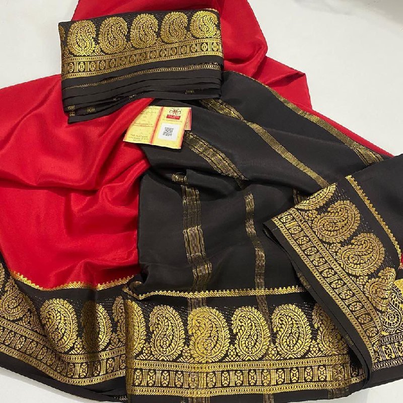 Sarees | New Semi Mysore Crepe Silk | Freeup