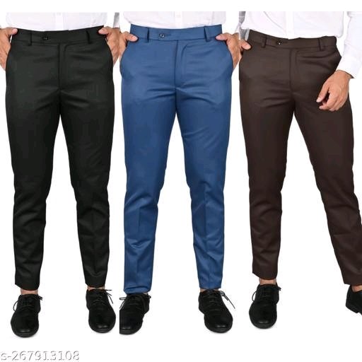Buy MANCREW Formal Pants for Men Regular fit - Formal Trousers for
