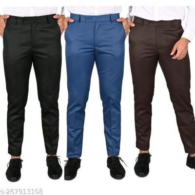 Bare Denim Men Semi Formal Trouser Beige Pant - Selling Fast at  Pantaloons.com
