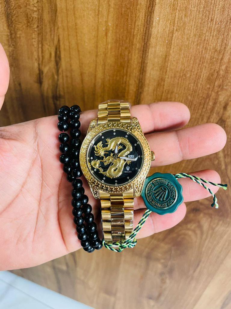 Rolex Golden Watch Dragon Collection gintaa