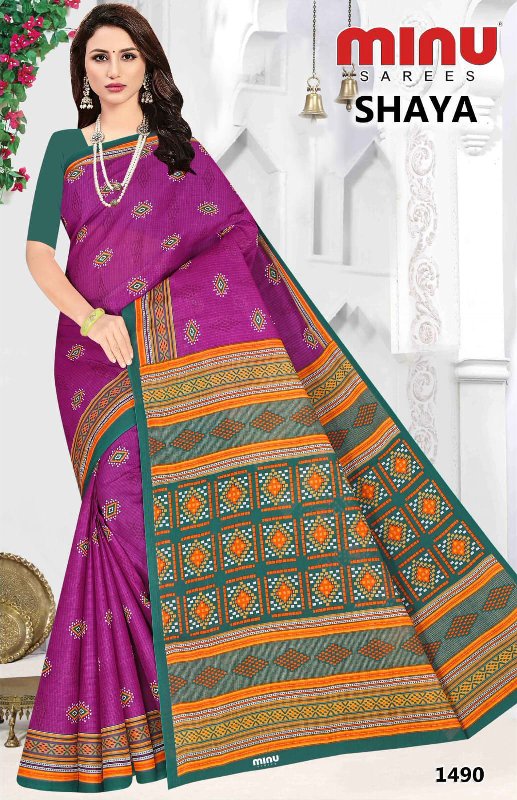 Minu cotton saree on sale price