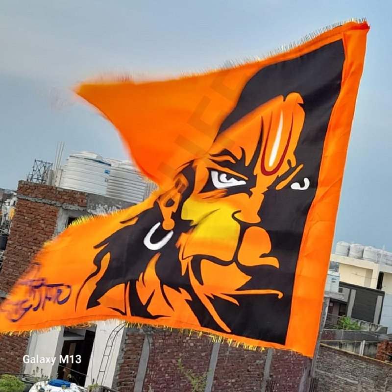 Shiv Sena, hanuman flags HD phone wallpaper | Pxfuel