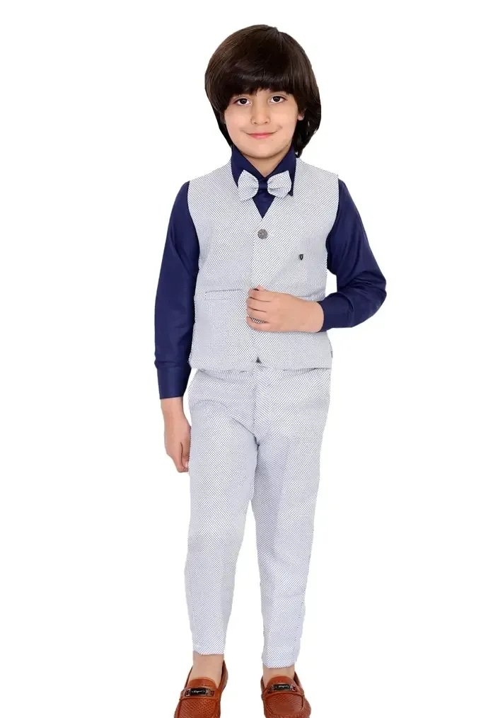 Buy 3 Piece Suit Set with Shirt, Trousers and Waistcoat for Kids and Boys  Online In India At Discounted Prices