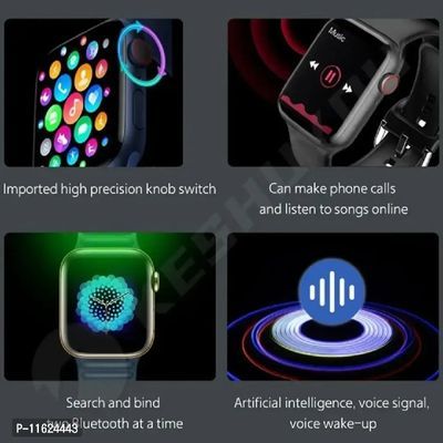 i8 Pro Max Touch Screen Bluetooth Calling Smartwatch with Activity Tracker Compatible with All 3G/4G/5G Android  iOS Smartphones
