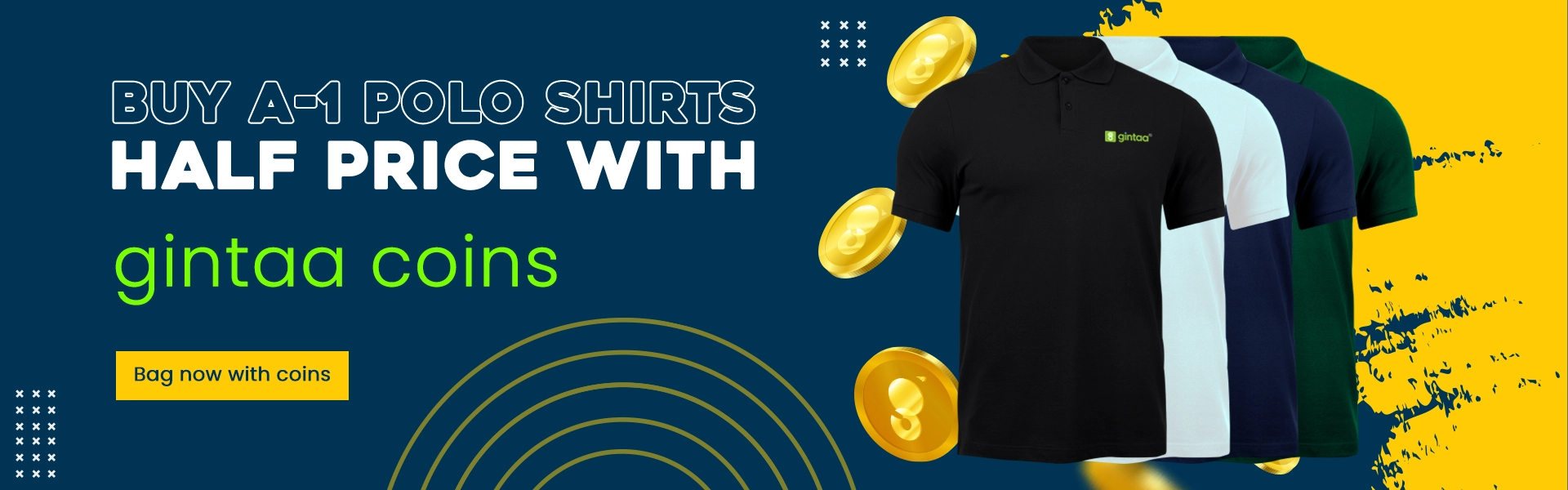 Buy t-shirt at gintaa with gintaa coins